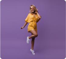 Ladies Casual Dress Yellow - Brand New