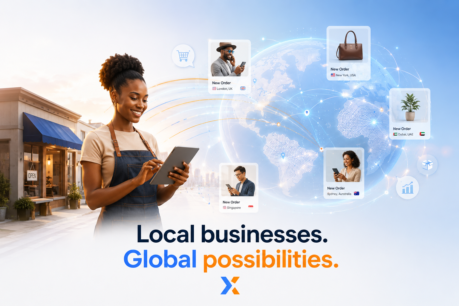 Business owners growing through digital commerce